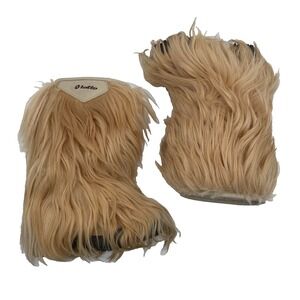 Vintage Lotto Fur Yeti Boots‎ Womens US 6.5-7 Beige Made In Italy Apres Ski